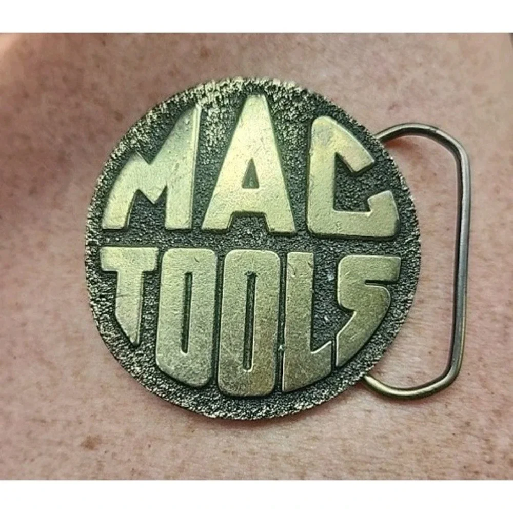 MAC‎ TOOLS Logo Limited Edition Round Brass Belt Buckle